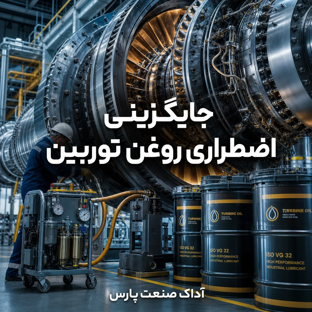 جایگزینی اضطراری روغن توربین در شرایط کمبود | آداک صنعت پارس