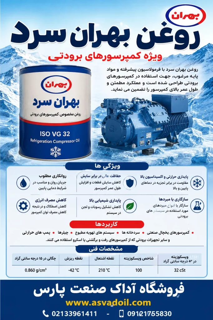 ویزگی روغن بهران سرد